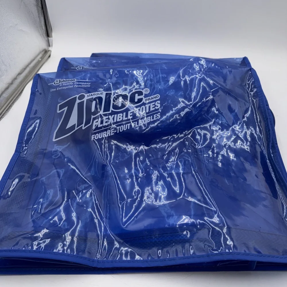 Lot Of 3 Ziploc XL Flexible Totes Bags 10 Gallon 16